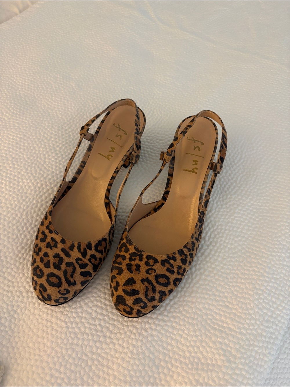 French Sole Leopard-Print Slingback Sandals - Tan and Black